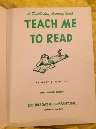 Teach Me To Read Workbook Revised Edition 1959 Vintage 3