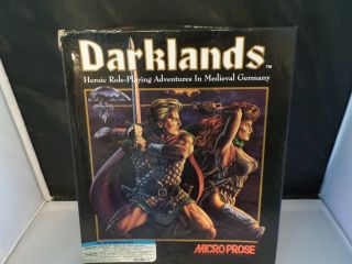 Micro Prose Darklands Medieval Germany Ibm Pc 3.  5 " 1992 Vintage Computer Game