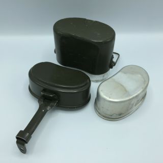 Vintage Military 3 Piece Mess Kit MM 89 HSZ 81 MM 80 4