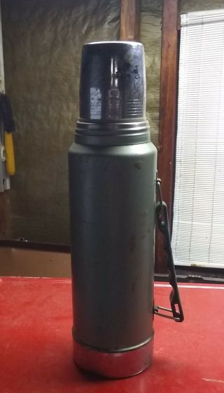 Vintage Aladdin Stanley Thermos Made In Usa With Handle