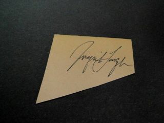 Ingrid Bergman Signed Vintage Scrapbook Page Cut Autograph