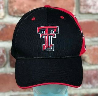 Vintage Texas Tech University Ttu Red Raiders Hat Cap Twins Enterprise Ncaa