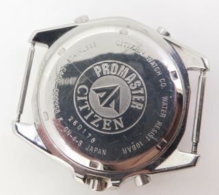 Vintage Citizen Pro Master Chronograph 100m Steel Watch C460 Q00958 $1 NO RES 5