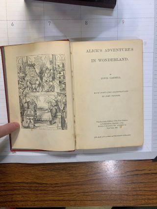 Lewis Carroll Alice in Wonderland Hardcover MacMillan Facsimile 1st Edition 1941 5