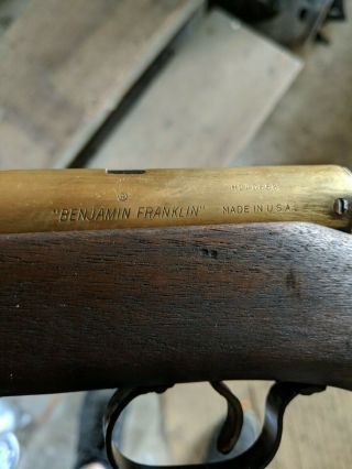 VTG.  BENJAMIN FRANKLIN.  177 CAL MODEL 317 AIR RIFLE PELLET GUN—PARTS 2