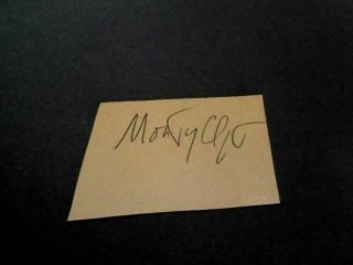Montgomery Clift Signed Vintage Scrapbook Page Cut Autograph
