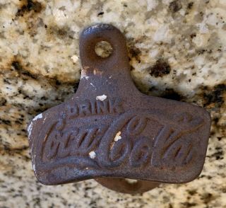 Vintage Coca Cola Bottle Opener Star " X " Brown Co.  Pato Apr.  1925 8 /usa