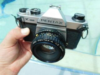 Vintag eAsahi Pentax K1000 35mm Film Camera 2