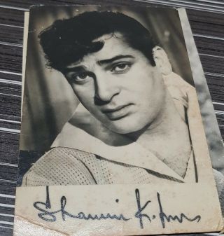 Old Vintage Photograph With Autograph From India 1965