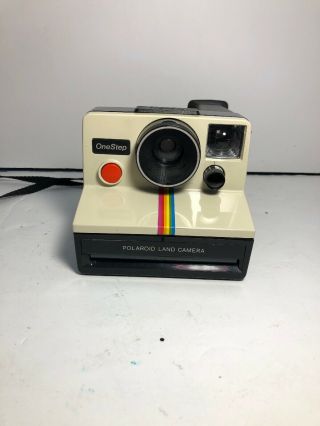 Polaroid Land Camera - Onestep White Rainbow Bc Film Vintage Retro Instagram
