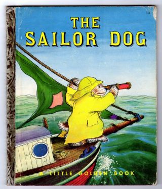 The Sailor Dog Vintage Childrens 1st " A " Ed.  Little Golden Book 156,  Williams