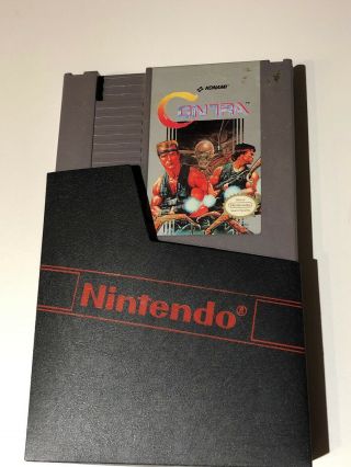 Nintendo Video Game Konami’s Contra 1985 Vintage W/ Nintendo Sleeve
