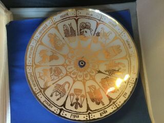Zodiac Astrology Sign Ceiling Light Cover Vintage Hollywood Regency