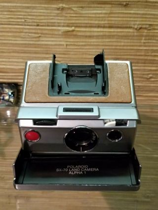 Poloroid Sx - 70 Alpha Folding Land Camera Parts Only Broken Top Vintage
