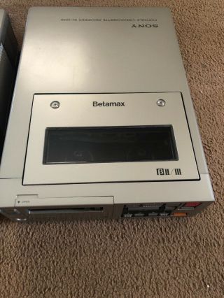 Sony SL - 2000 & TT - 2000 Betamax Tuner & Video Recorder Unit.  Complete 6