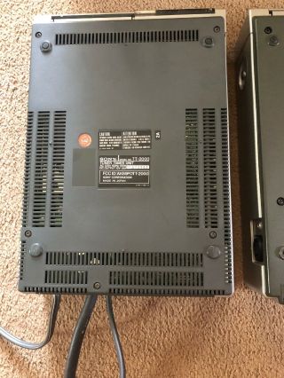Sony SL - 2000 & TT - 2000 Betamax Tuner & Video Recorder Unit.  Complete 7