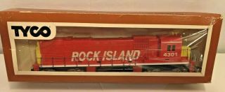 Vintage Tyco 4301 Rock Island Diesel Ho Scale