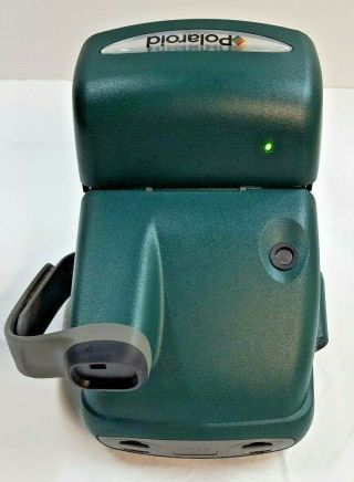 Polaroid 600 One Step Express Instant Film Camera Green Handle Intact With Bag