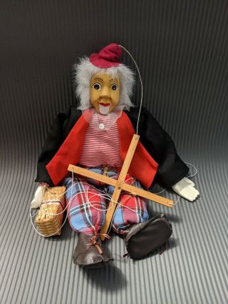 Vintage Wooden Marionette Handmade Toy Puppet 20 "