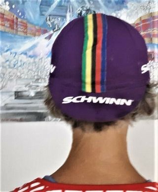Vintage Classic Schwinn Cycling Cap Purple