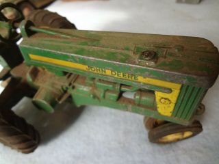 Vintage John Deere Tractor,  Rubber Wheels,  Old Played with Piece,  Neat Look 8
