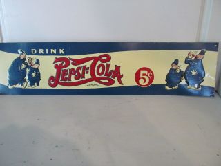 Vintage Pepsi Cola Metal Sign