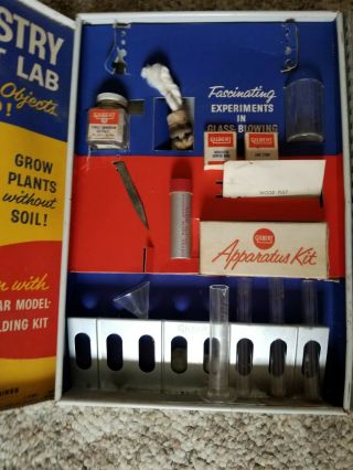 Vintage Gilbert Chemistry Experiment Lab Set 12067 in Metal Box 5