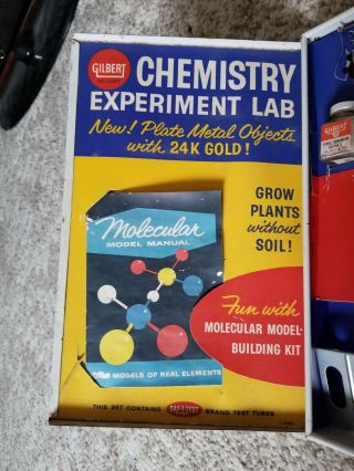 Vintage Gilbert Chemistry Experiment Lab Set 12067 in Metal Box 6
