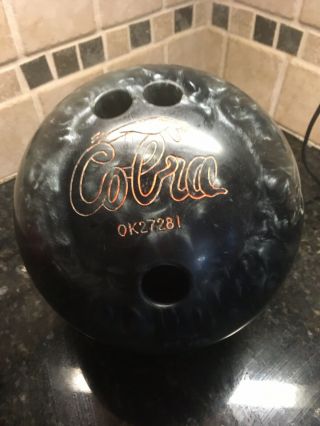 Vintage Amf Cobra Bowling Ball Ok27281 16 Lbs Grey Marbled