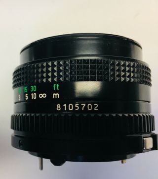 VINTAGE CANON LENS FD 50mm 1:1.  8 WITH BOTH LENS CAPS 6