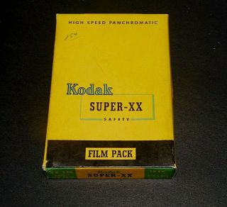 Kodak - Xx Film Pack High Speed Panchromatic Xx - 520 12 Ex.  2 1/4 X 3 1/4