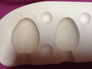 Vintage Ceramic Mold Macky 388 6 Easter Eggs In Mold 3