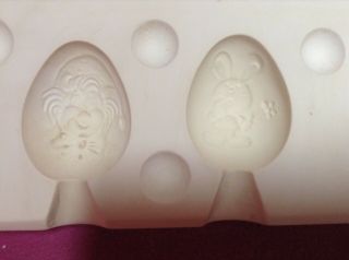 Vintage Ceramic Mold Macky 388 6 Easter Eggs In Mold 4