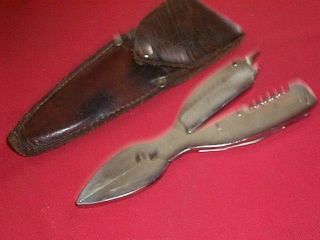 Vintage German Fishing Pliers Knife Cleaning Tool