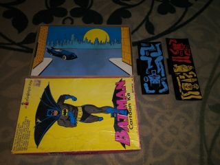 Vintage 1966 Colorforms Batman Cartoon Kit Dc Comics