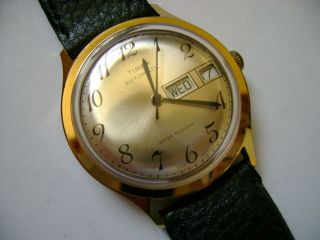 Vintage Men Automatic Timex 1979 Run And Keep Time