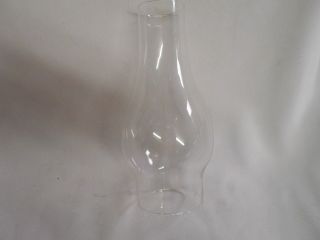 Vintage Glass Chimney For Oil / Kerosene Lantern Lamp 8 1/2 " Fitter 3 "