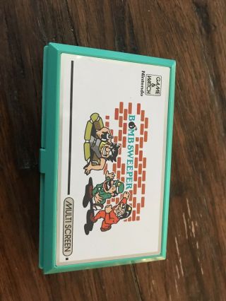 Nintendo Game And Watch Bombsweeper Vintage 1987