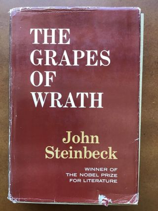 The Grapes Of Wrath John Steinbeck Hardcover 1939 Viking Press Book Club Edition 3
