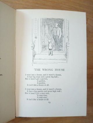1924 EDITION WHEN WE WERE VERY YOUNG A A MILNE.  WINNIE THE POOH 1ST / 6TH FIRST 8