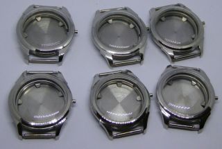 6 X Vintage Old Stock Stainless Steel Gent 