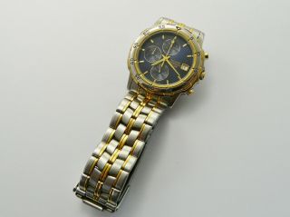 Vintage Accurist Chronograph Wr 50m Gents Quartz Wristwatch Vgc