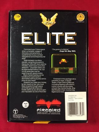 Elite Gold Ed - Firebird - IBM/Tandy PC - Complete in Big Box - Vintage 1986 2
