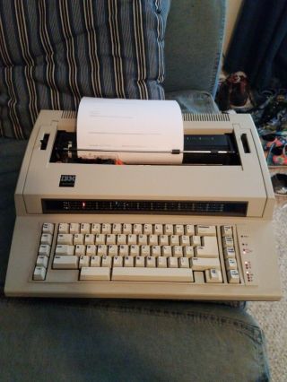 Vintage 1985 Ibm Typewriter Actionwriter 1 W/ Cover 6715