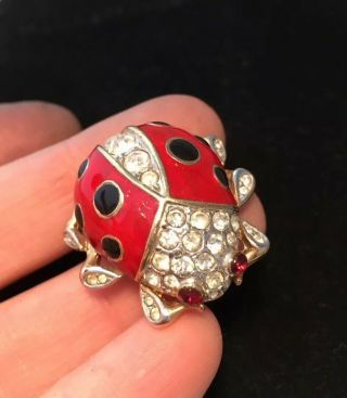 Vintage Jewellery Gorgeous Atwood & Sawyer Signed Ladybird Ladybug Brooch