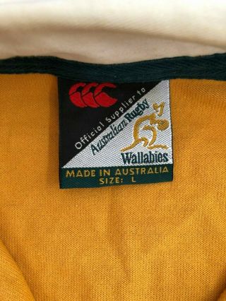 Vintage Canterbury Wallabies Australia Mens Rugby Union Jersey - SIZE Large 2