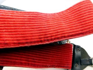 Red Embroidered Camera Caddy Neck Strap 2 " Wide Vintage Hippy Usa