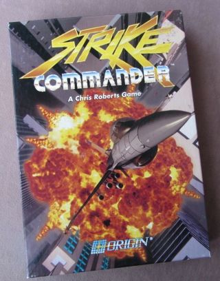 Vintage Strike Commander 1992 Origin Ea Pc Dos 3.  5 " Diskettes