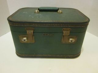 Vtg Baltimore Luggage Co.  Lady Baltimore Suitcase Train Case Make - Up Travel