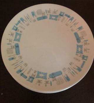Royal China Blue Heaven Vintage Mid Century 10 Inch Dinner Plates Set Of Four 3